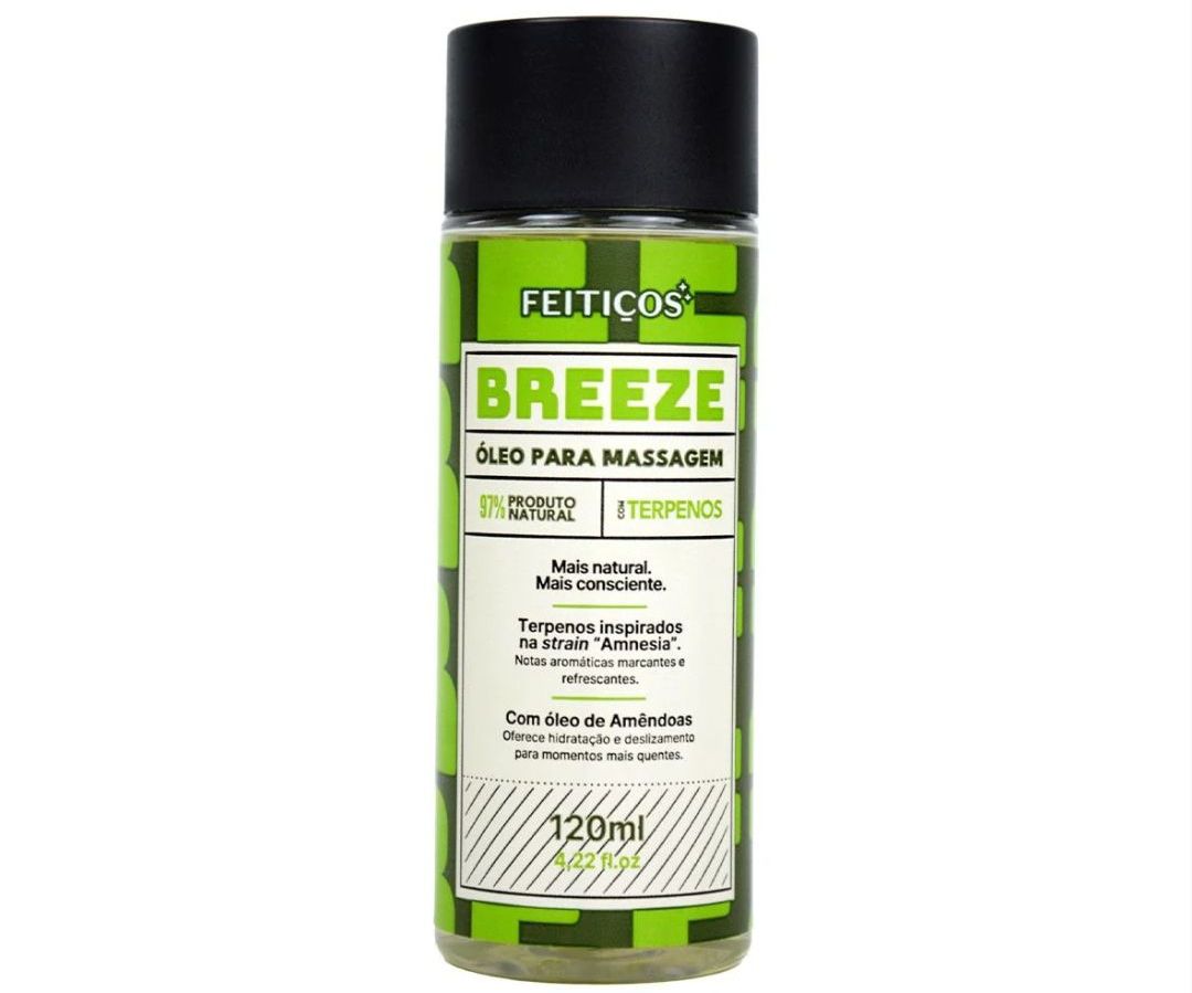 BREEZE OLEO DE MASSAGEM BEIJAVEL COM TERPENOS
